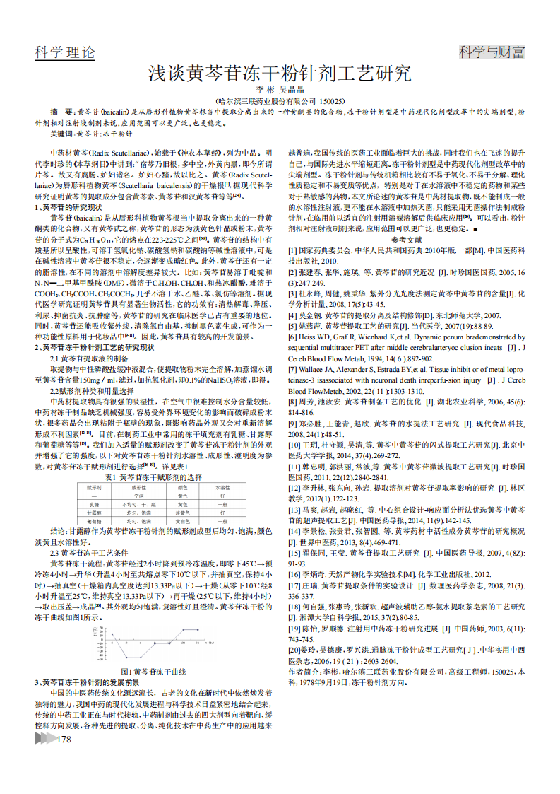 淺談黃芩苷凍干粉針劑工藝研究_00.png